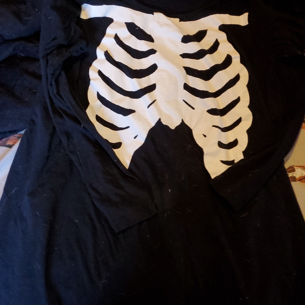 Iron fist tunic long skeleton shirt